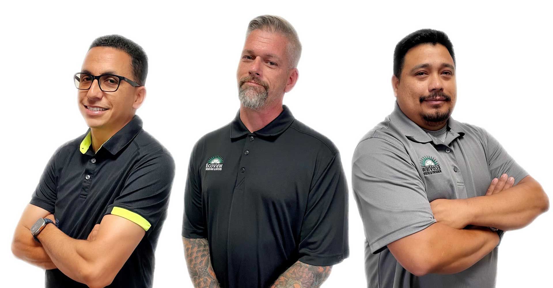 Three EcoView Windows & Doors installers