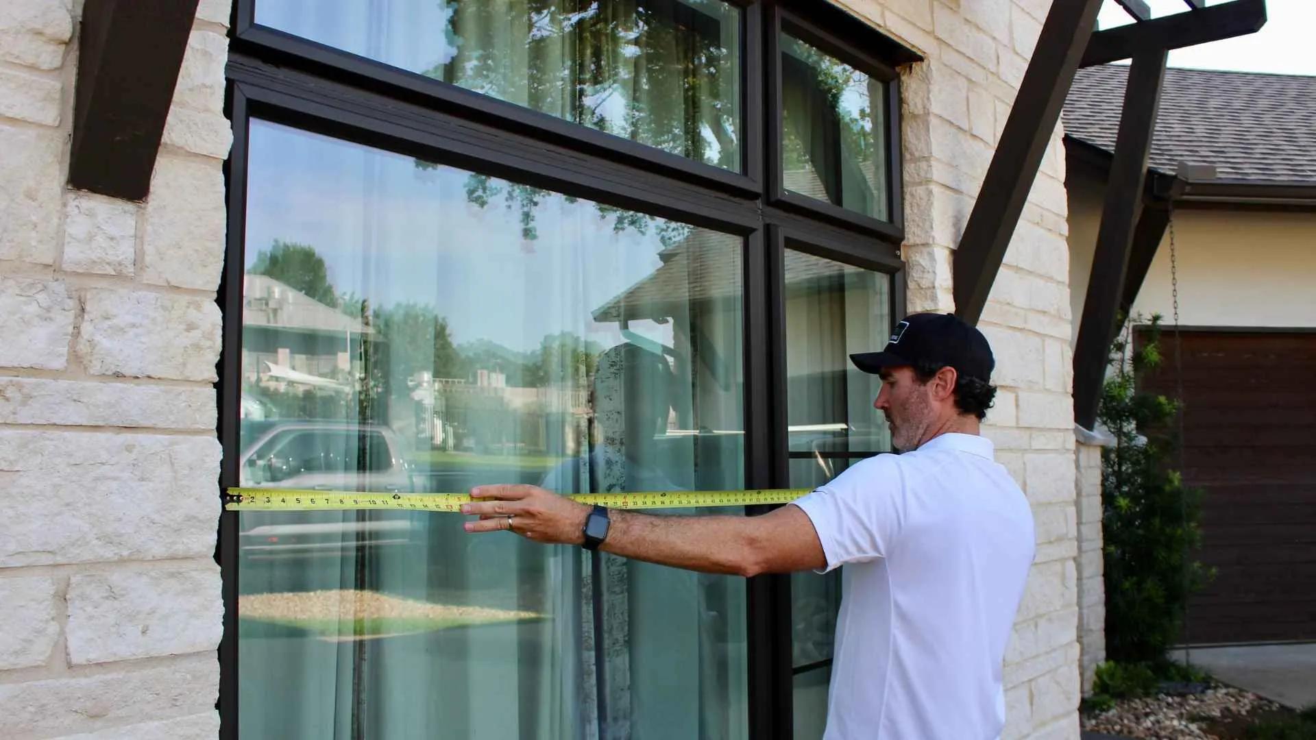 Window professional demonstrating a replacement window