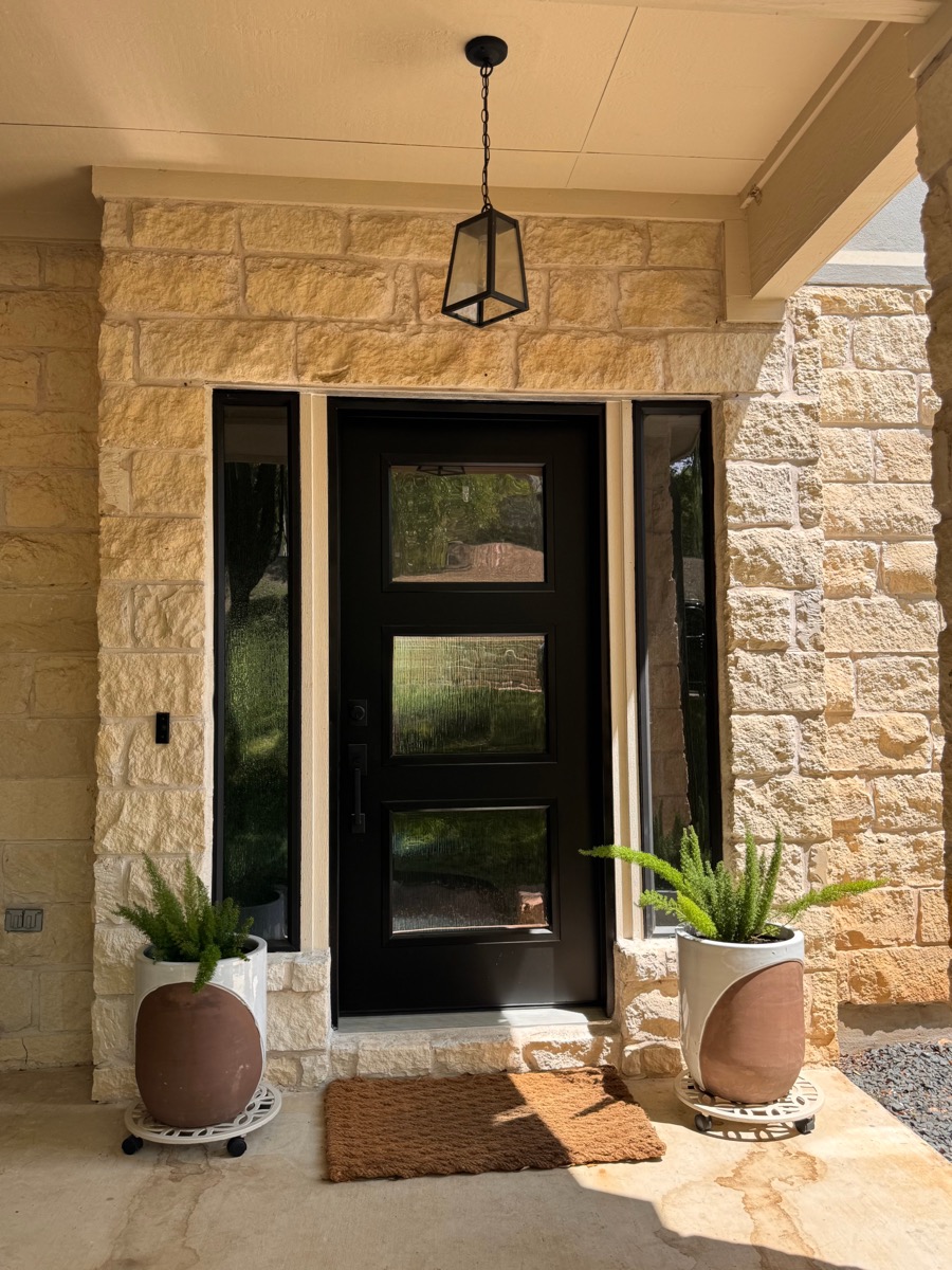 Installed EcoView entry door