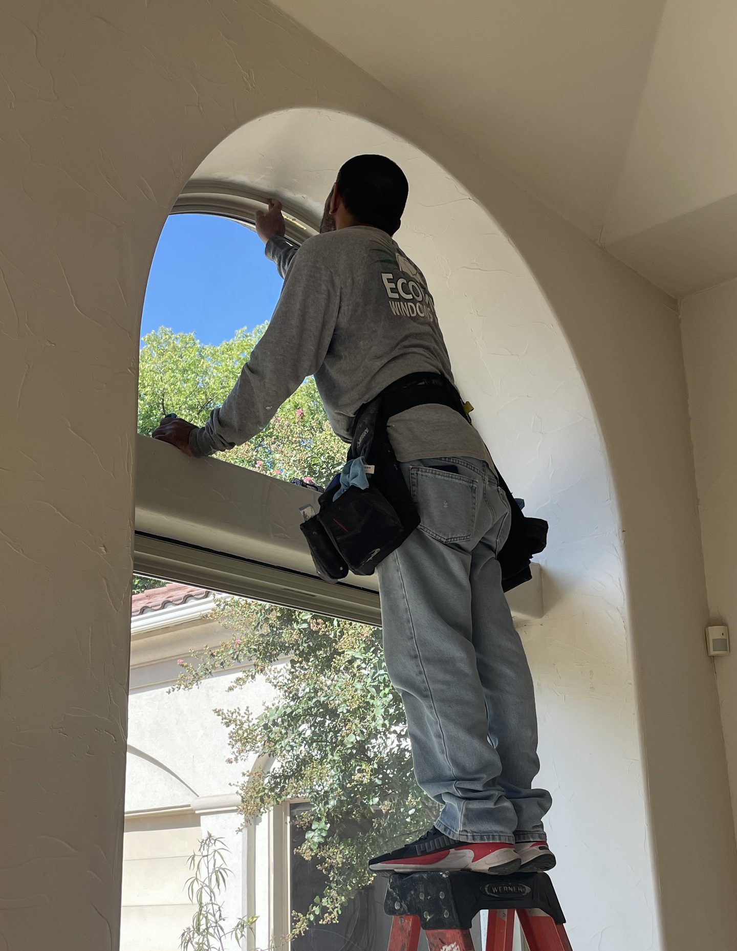 EcoView window installation in Flower Mound, Texas