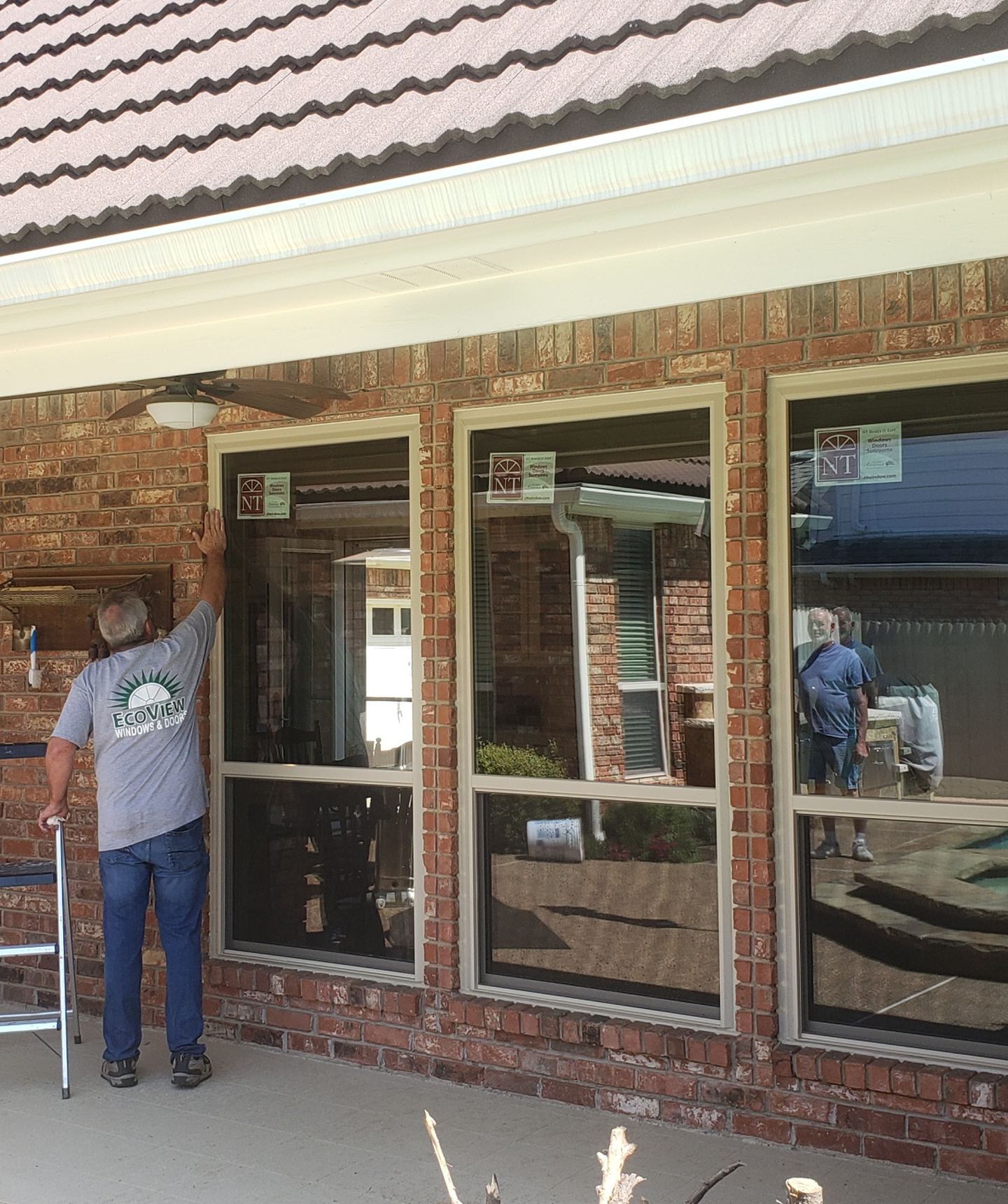 EcoView window installation in Pflugerville, Texas