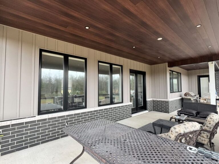 Siding installation project