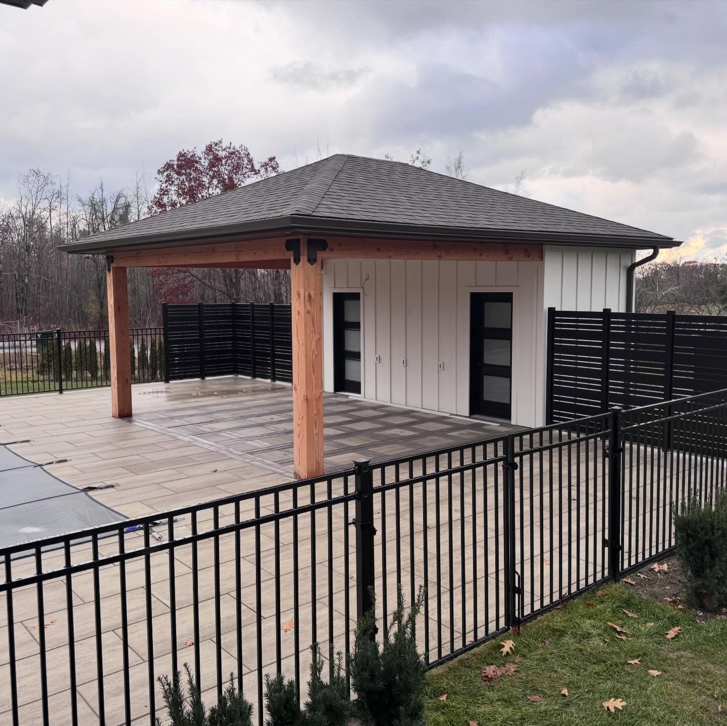 Custom home siding