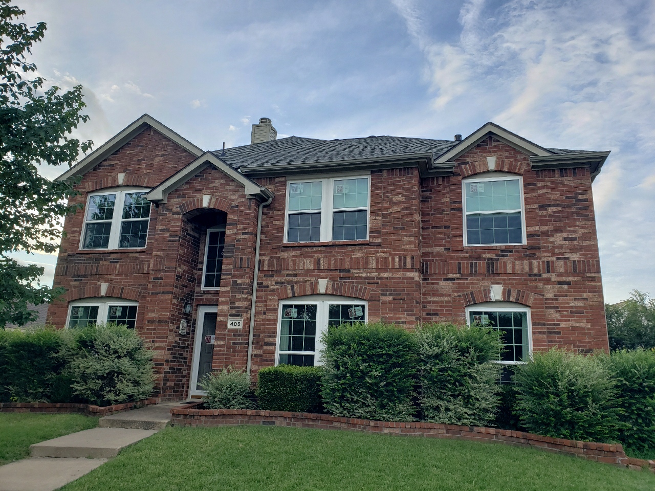 Custom windows installed in a Texas home